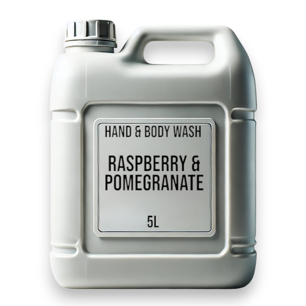 Sprchový Gel na Ruce a Tělo - Malina a Granátové Jablko 5L