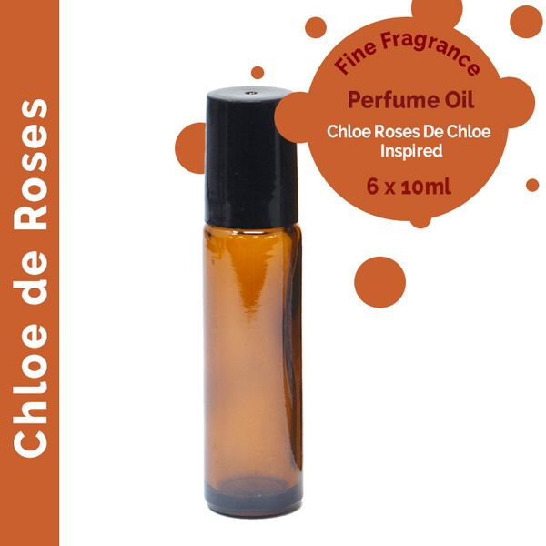 10ml Jemný Vonný Parfémový Olej bez Etikety - Chloe de Roses