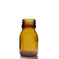 30ml Jantarová Skleněná Lékovka - Bez Uzávěru