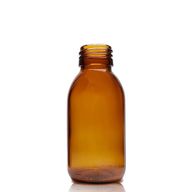 100ml Jantarová Skleněná Lékovka - Bez Uzávěru