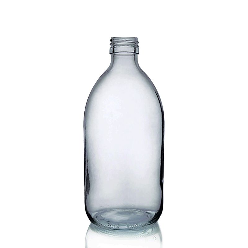 250ml Matná Skleněná Lékovka - Bez Uzávěru