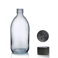 250ml Matná Skleněná Lékovka - Bez Uzávěru