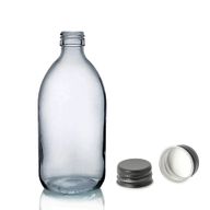 250ml Matná Skleněná Lékovka - Bez Uzávěru