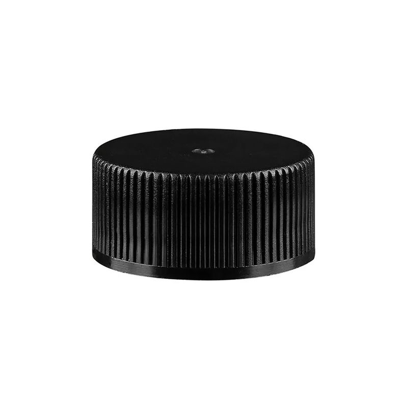 Uzávěr pro Skleňenou Lékovku - Černý Plast - 28mm