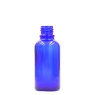 10ml Modrá Skleněná Lahvička - Bez Uzávěru