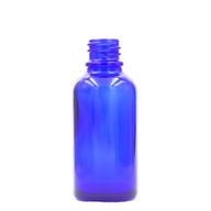 30ml Modrá Skleněná Lahvička - Bez Uzávěru