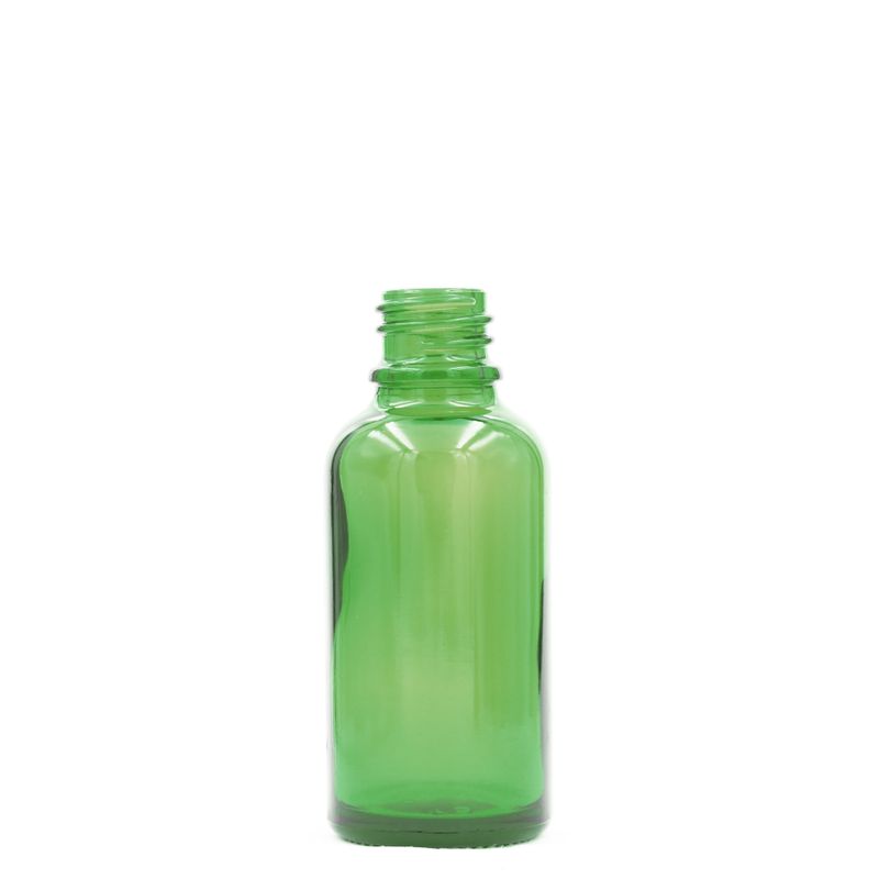 5ml Zelená Skleněná Lahvička - Bez Uzávěru