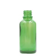 30ml Zelená Skleněná Lahvička - Bez Uzávěru