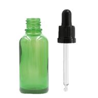 30ml Zelená Skleněná Lahvička - Bez Uzávěru