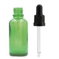 50ml Zelená Skleněná Lahvička - Bez Uzávěru