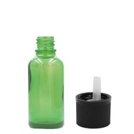 10ml Zelená Skleněná Lahvička - Bez Uzávěru