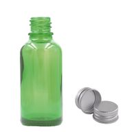 50ml Zelená Skleněná Lahvička - Bez Uzávěru