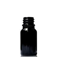 5ml Skleněná Lahvička z Černého Skla - Bez Uzávěru