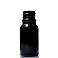 10ml Skleněná Lahvička z Černého Skla  - Bez Uzávěru