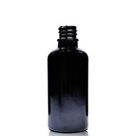 30ml Skleněná Lahvička z Černého Skla - Bez Uzávěru