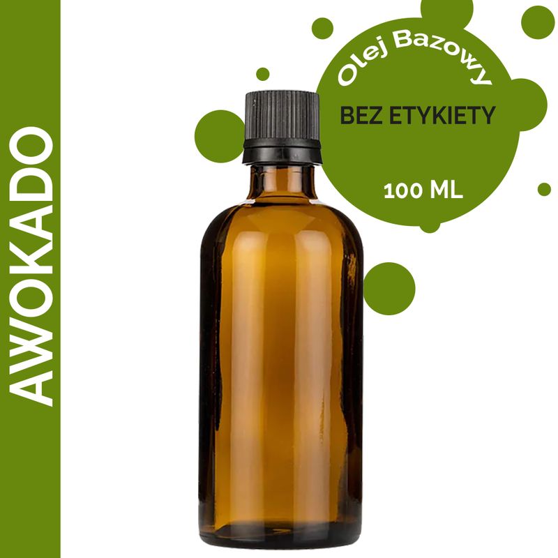 Avokádový Olej - 100 ml - Bez Etikety