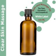 Masážní Olej - Čistá Pokožka - 100 ml - Bez Etikety