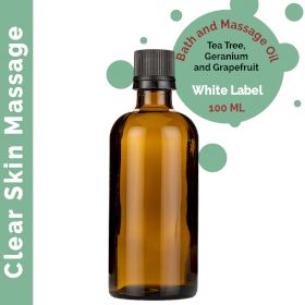 Masážní Olej - Čistá Pokožka - 100 ml - Bez Etikety