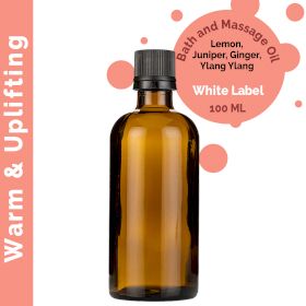 Masážní Olej - Hřejivá a Povzbudivá Směs - 100 ml - Bez Etikety
