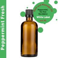 Masážní Olej - Svěží Máta - 100 ml - Bez Etikety