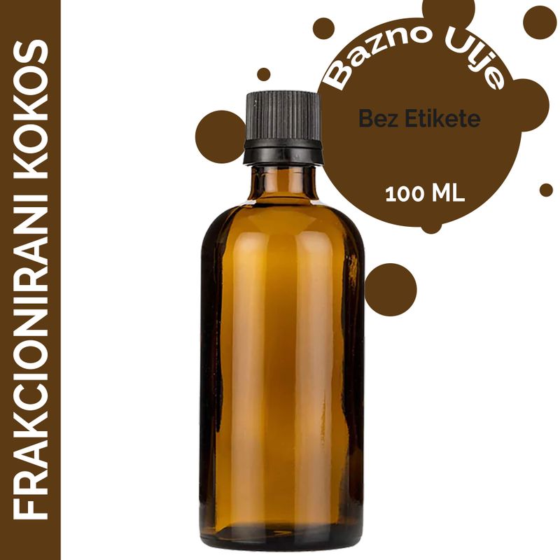 Frakcionovaný Kokosový Olej - 100 ml - Bez Etikety