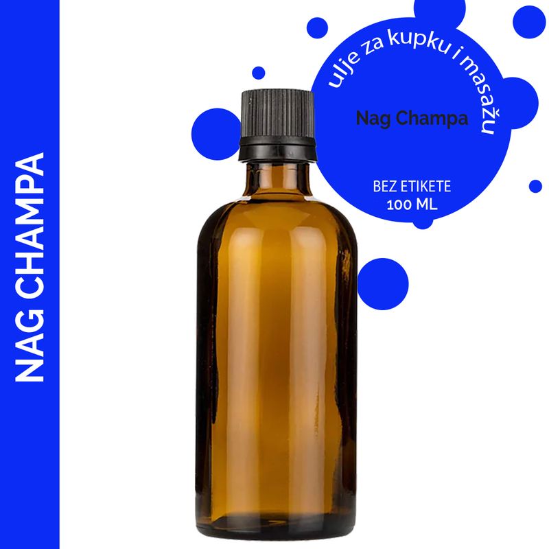 Masážní Olej - Nag Champa - 100 ml - Bez Etikety