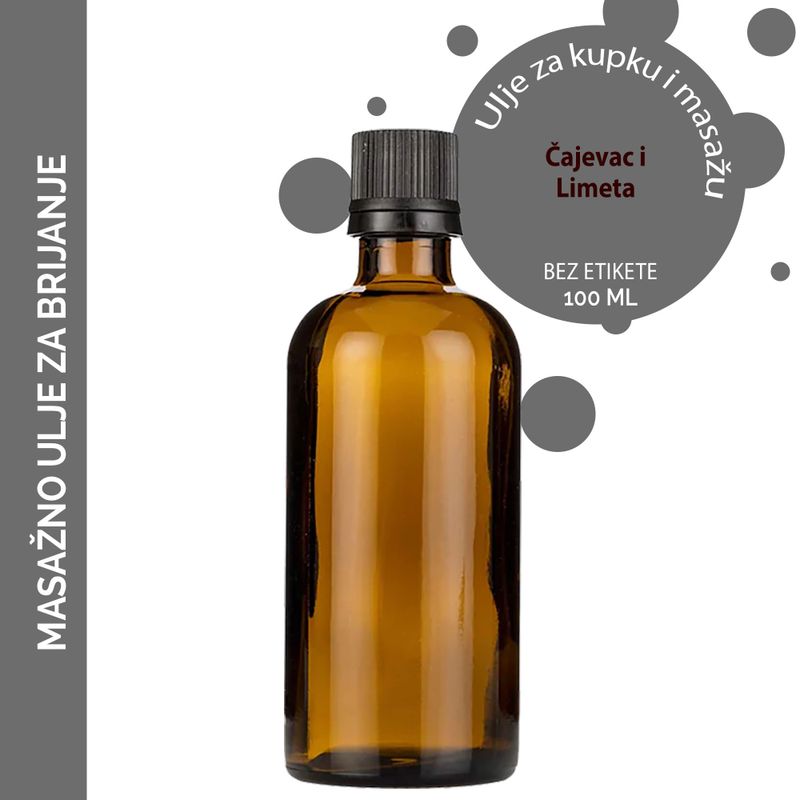 Masážní Olej - na Holení - 100 ml - Bez Etikety