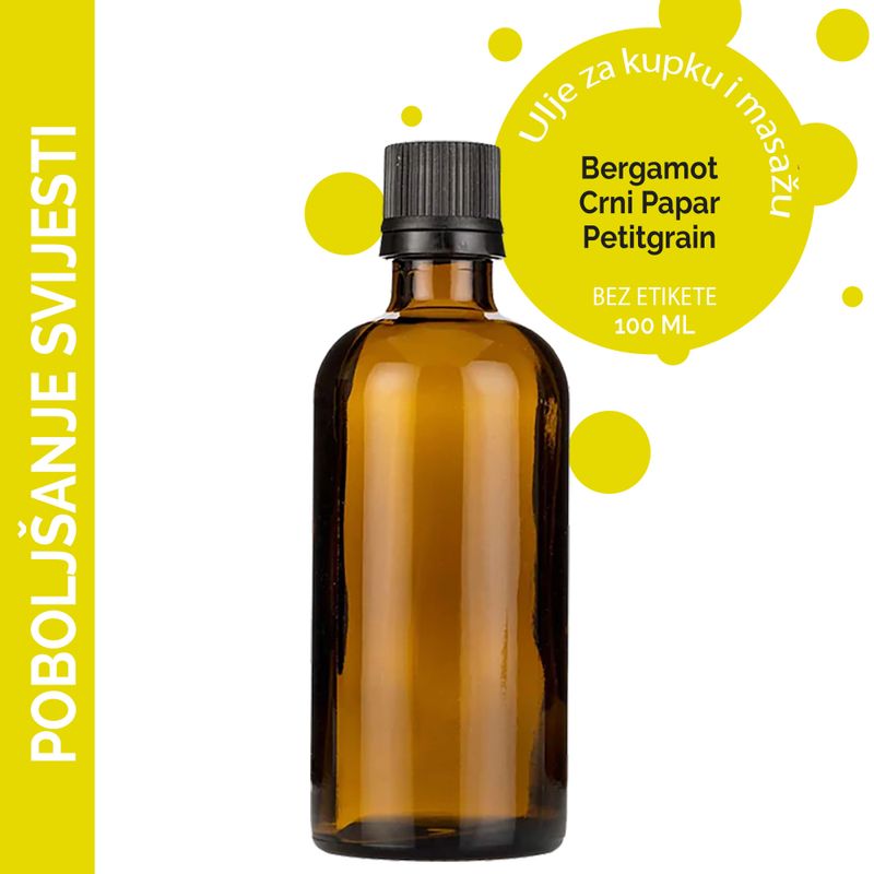 Masážní Olej - Zvýšení Povědomí - 100 ml - Bez Etikety