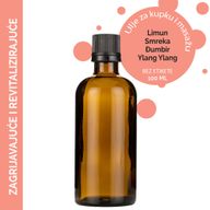 Masážní Olej - Hřejivá a Povzbudivá Směs - 100 ml - Bez Etikety