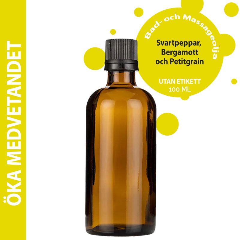 Masážní Olej - Zvýšení Povědomí - 100 ml - Bez Etikety