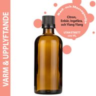 Masážní Olej - Hřejivá a Povzbudivá Směs - 100 ml - Bez Etikety