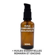 Organický Tělový Olej 50ml - Rozmarýn & Frankincense - Bez Etikety