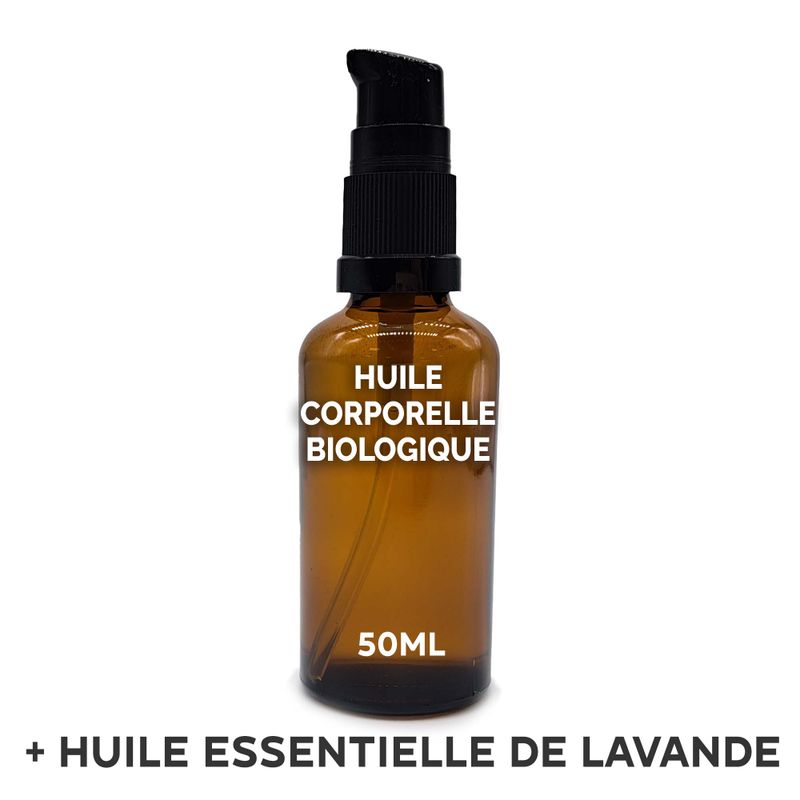 Organický Tělový Olej 50ml - Levandule - Bez Etikety