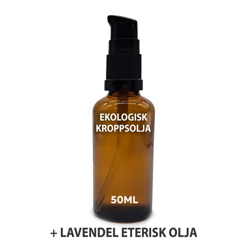 Organický Tělový Olej 50ml - Levandule - Bez Etikety