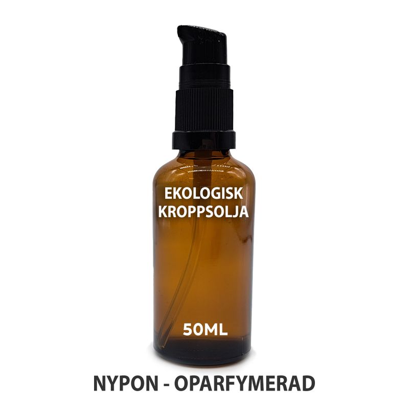 Organický Tělový Olej 50ml - Šípek (Bez Vůně) - Bez Etikety