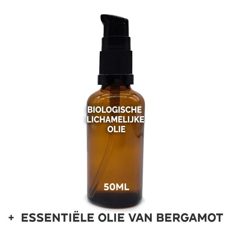 Organický Tělový Olej 50ml - Bergamot - Bez Etikety