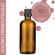 Masážní Olej - Premenstruační Syndrom - 100 ml - Bez Etikety
