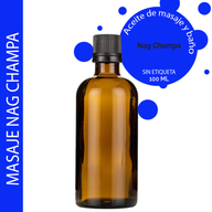 Masážní Olej - Nag Champa - 100 ml - Bez Etikety