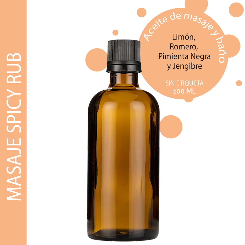 Masážní Olej - Kořenistá Směs - 100 ml - Bez Etikety