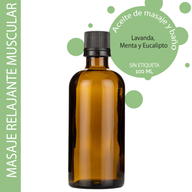 Masážní Olej na Uvolnění Svalů - 100 ml - Bez Etikety