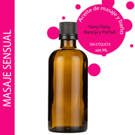 Masážní Olej - Senzuální Směs - 100 ml - Bez Etikety