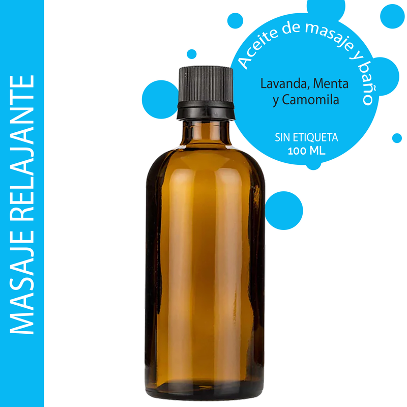 Masážní Olej - Relaxační Směs - 100 ml - Bez Etikety