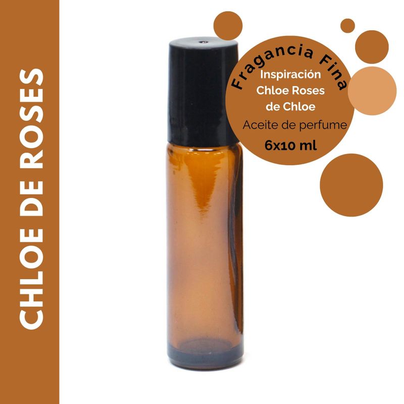 10ml Jemný Vonný Parfémový Olej bez Etikety - Chloe de Roses