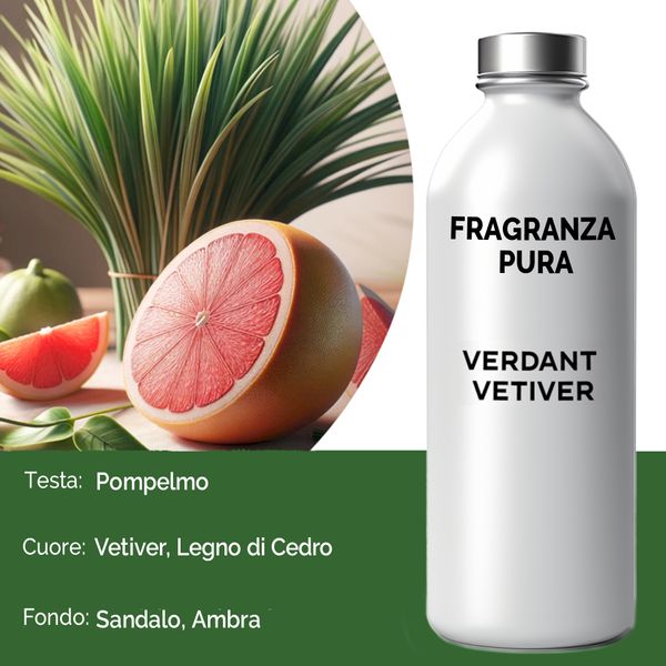 500ml Čistý Vonný Olej - Zelenající se Vetiver