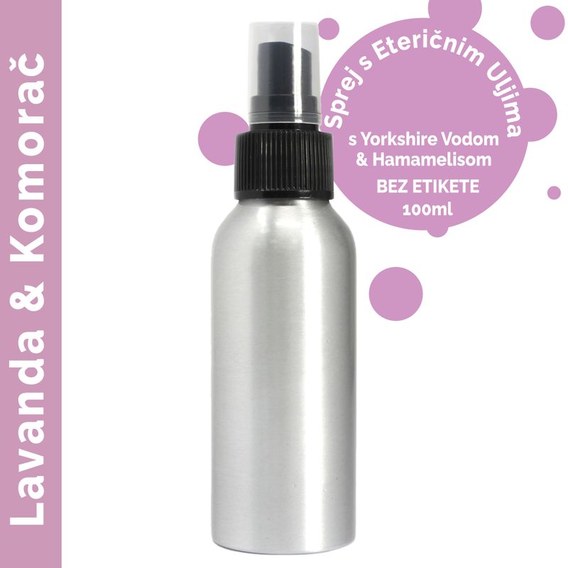 100ml Rozrašovač s Esenciálními Oleji - Levandule & Fenikl - bez Etikety