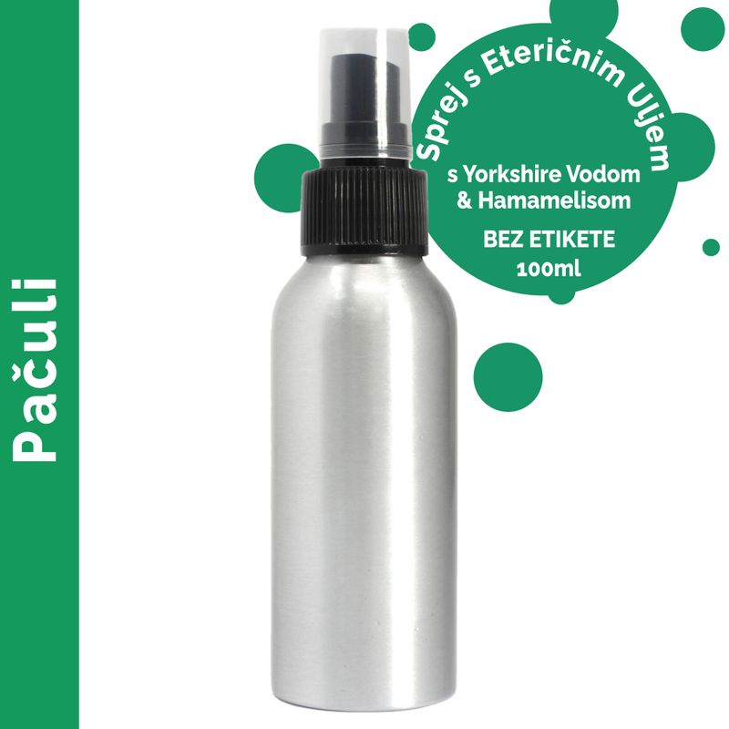 100ml Rozrašovač s Esenciálními Oleji - Patchouli - bez Etikety