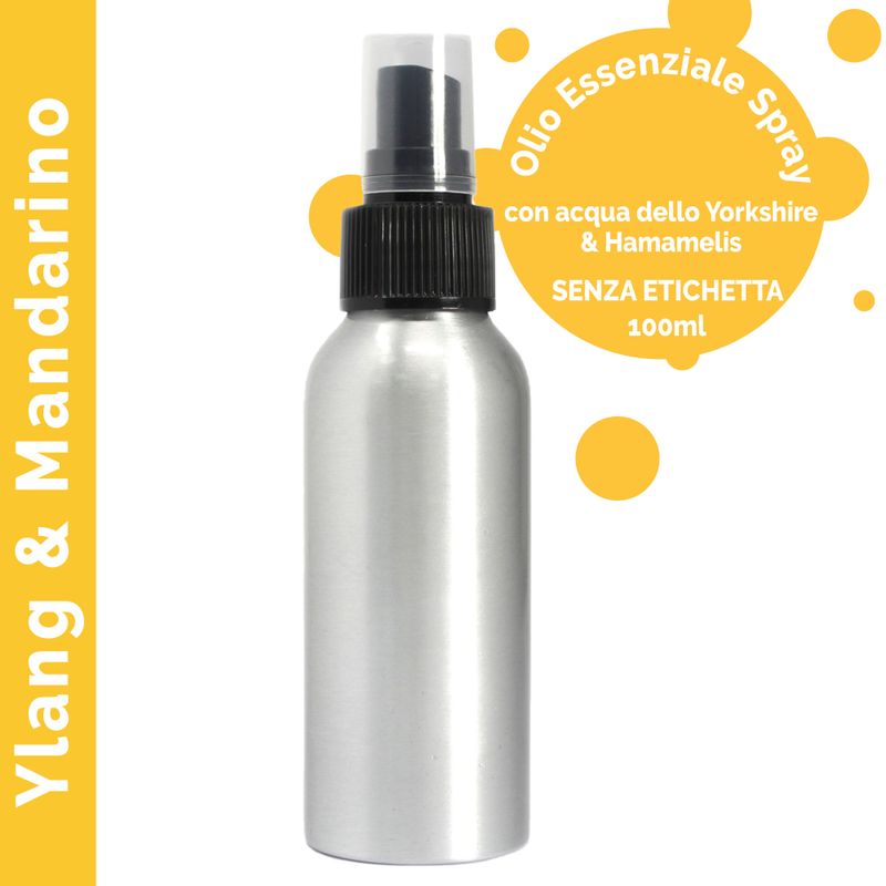 100ml Rozrašovač s Esenciálními Oleji - Ylang Ylang & Mandarinka - bez Etikety