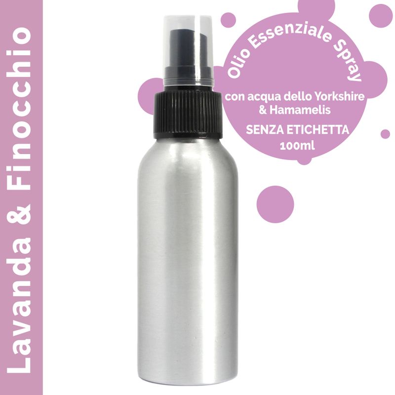 100ml Rozrašovač s Esenciálními Oleji - Levandule & Fenikl - bez Etikety
