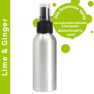 100ml Rozrašovač s Esenciálními Oleji - Limetka & Zázvor - bez Etikety