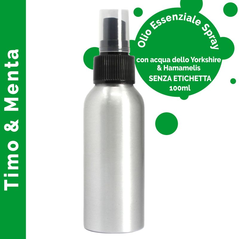 100ml Rozrašovač s Esenciálními Oleji - Tymián & Máta - bez Etikety